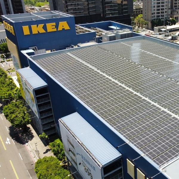 Ikea commercial rooftop solar system