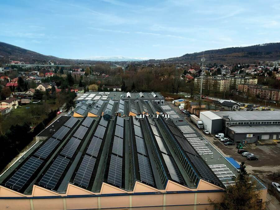 Edificios industriales con instalaciones solares