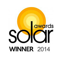 napis "Solar Industry Awards 2014"