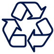 waste recycled icon