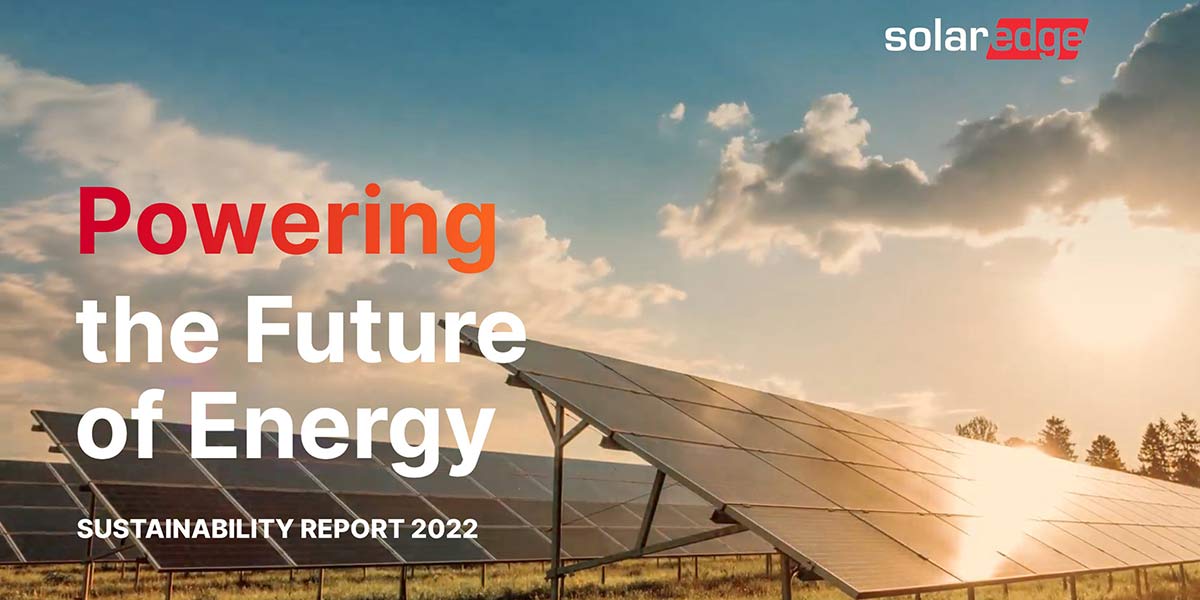 SolarEdge sustainability report 2022
