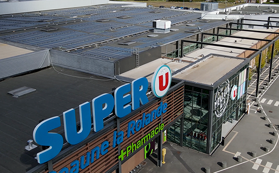 670 kW - Super U Beaune la Rolande - installed by Enr J Solaire