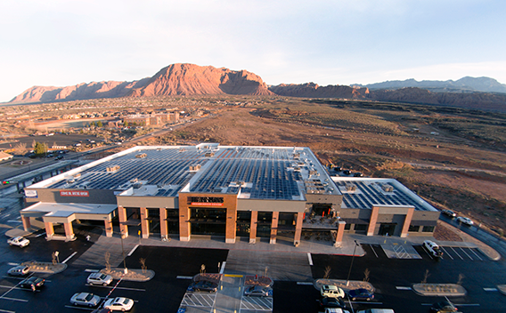 700kw Harmons Grocery store Santa Clara  Utah USA installed by Creative Energies
