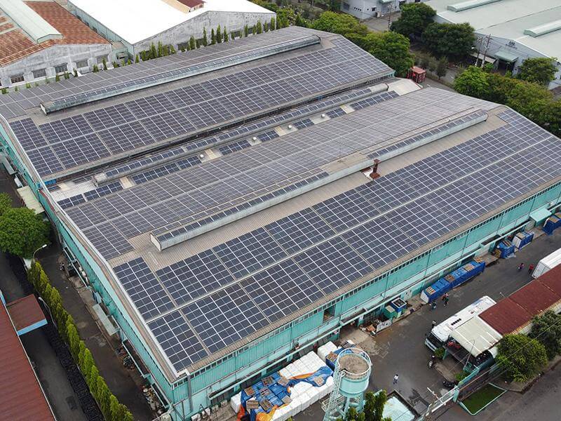 越南胡志明市 廠房屋頂太陽能