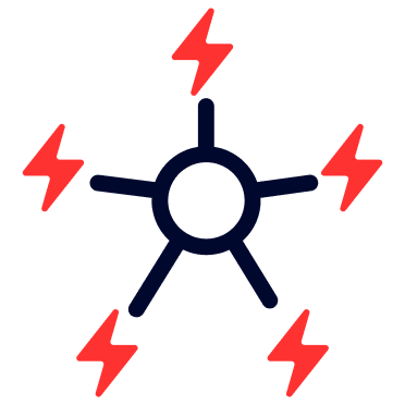 Complex energy system icon