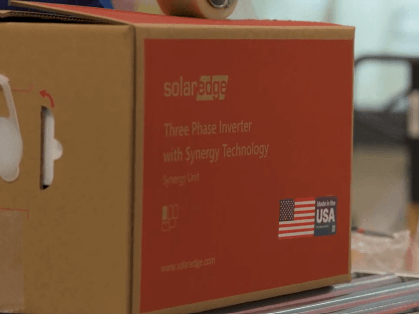 SolarEdge Commercial Manufacturing in the USA